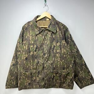 Vintage 90s Realtree Camo Button-Up Long Sleeve Shirt Large